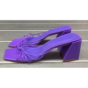 Santa Lolla‎ Mule Sandals Womens 9B Purple Leather